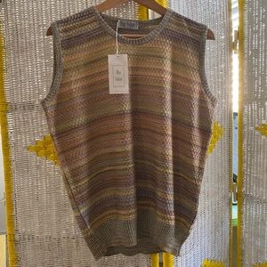 Marcazzani Vintage Rainbow Sweater Vest
